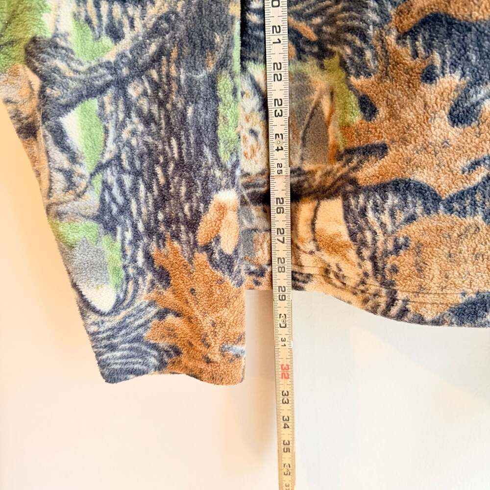 Cabela's Men's Size XL High Pile Fleece Full Zip Camo Hunting Jacket - Picture 5 of 8